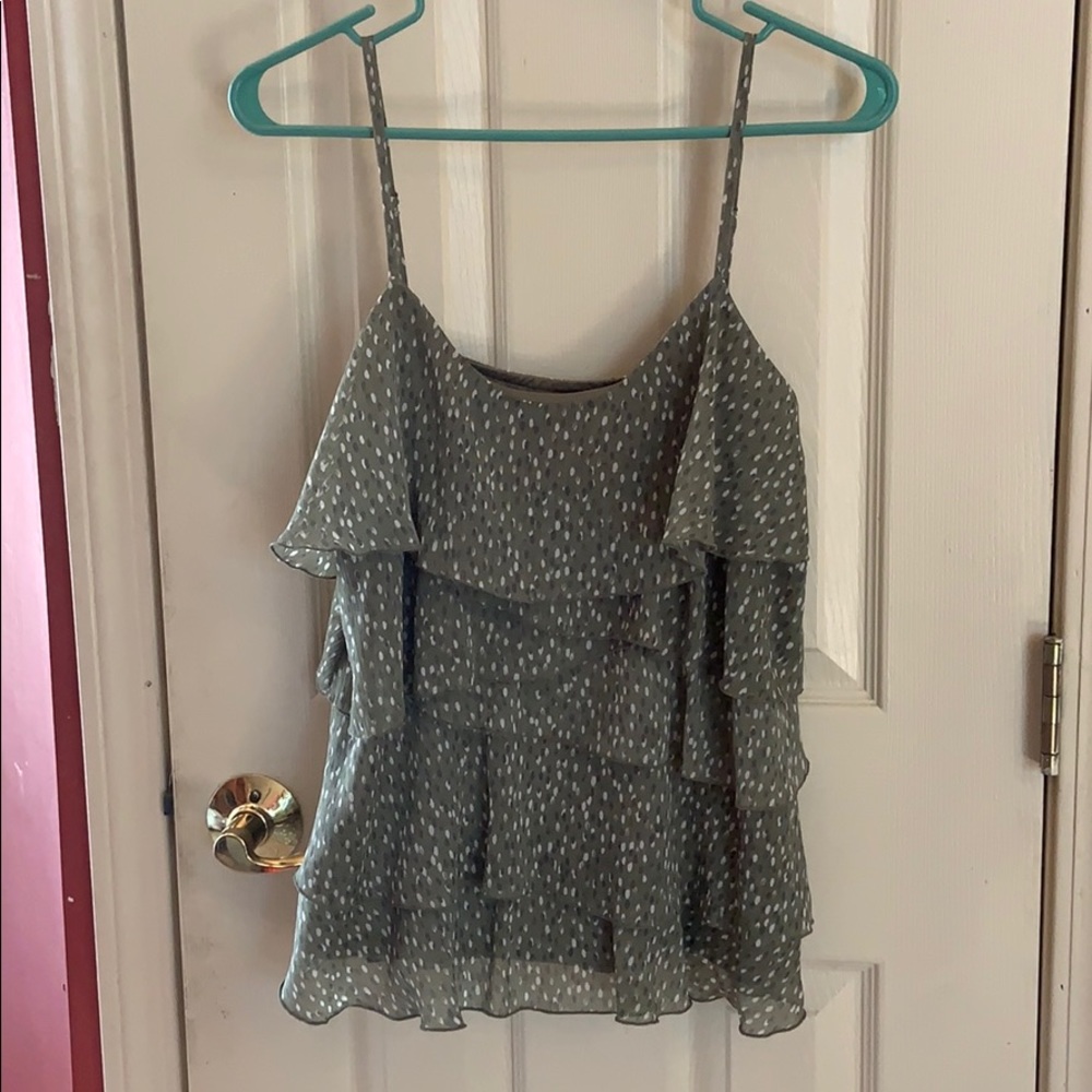 Layered summer silk top